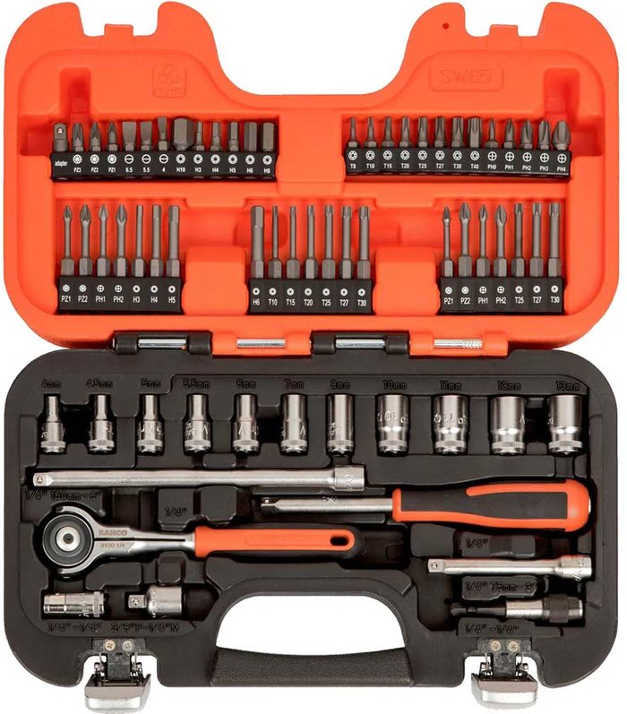 Tooled Up | Bahco Bahco 65 Piece 1/4 Bahco Bahco 65 Piece 1/4