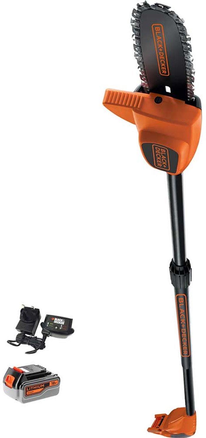 Tooled Up | Black and Decker Black and Decker GPC1820L 18v Cordless Pole Tree Pruner 1 x 4ah Li-ion Charger Black and Decker Black and Decker GPC1820L 18v Cordless Pole Tree Pruner 1 x 4ah Li-ion Charger