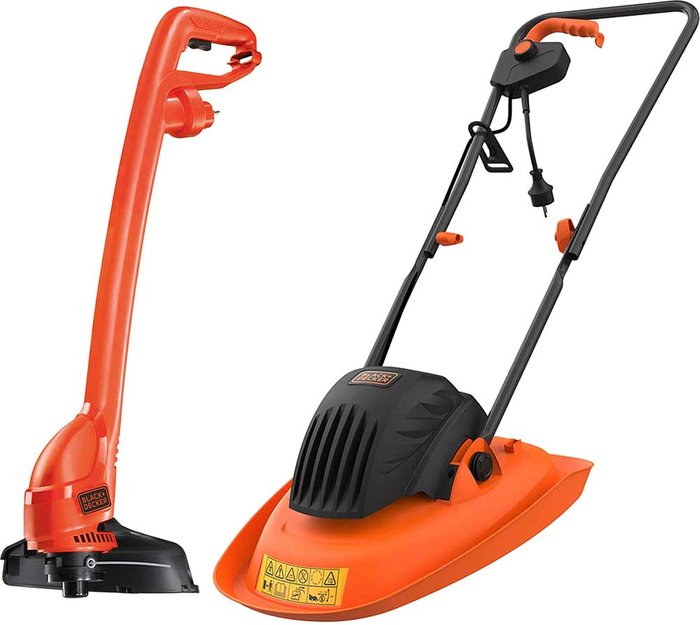 Tooled Up | Black & Decker Black & Decker Hover Mower and Grass Trimmer Kit Black & Decker Black & Decker Hover Mower and Grass Trimmer Kit