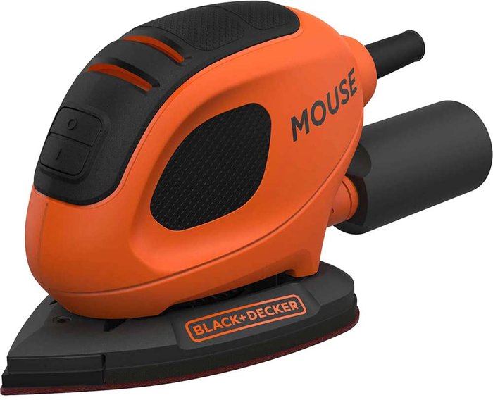 Tooled Up | Black & Decker BLACK+DECKER 55W Corded Mouse Sander & 6 Sanding Sheets Black & Decker BLACK+DECKER 55W Corded Mouse Sander & 6 Sanding Sheets