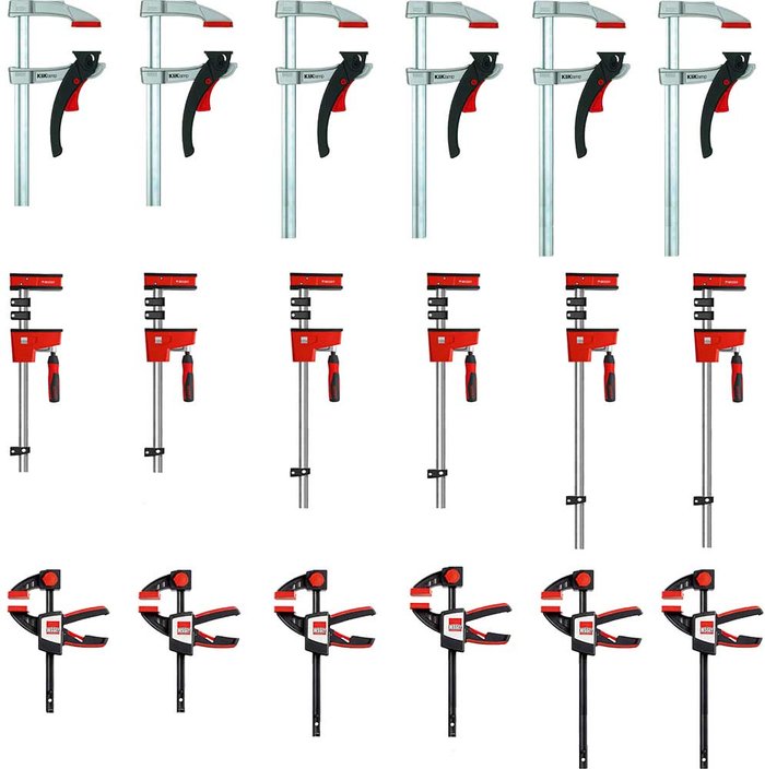 Tooled Up | Bessey Bessey 18 Piece Mega Clamping Set Bessey Bessey 18 Piece Mega Clamping Set