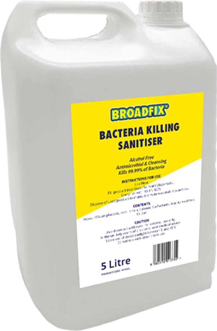 Tooled Up | Broadfix Broadfix Non Alcoholic Hand Sanitiser 5l Broadfix Broadfix Non Alcoholic Hand Sanitiser 5l