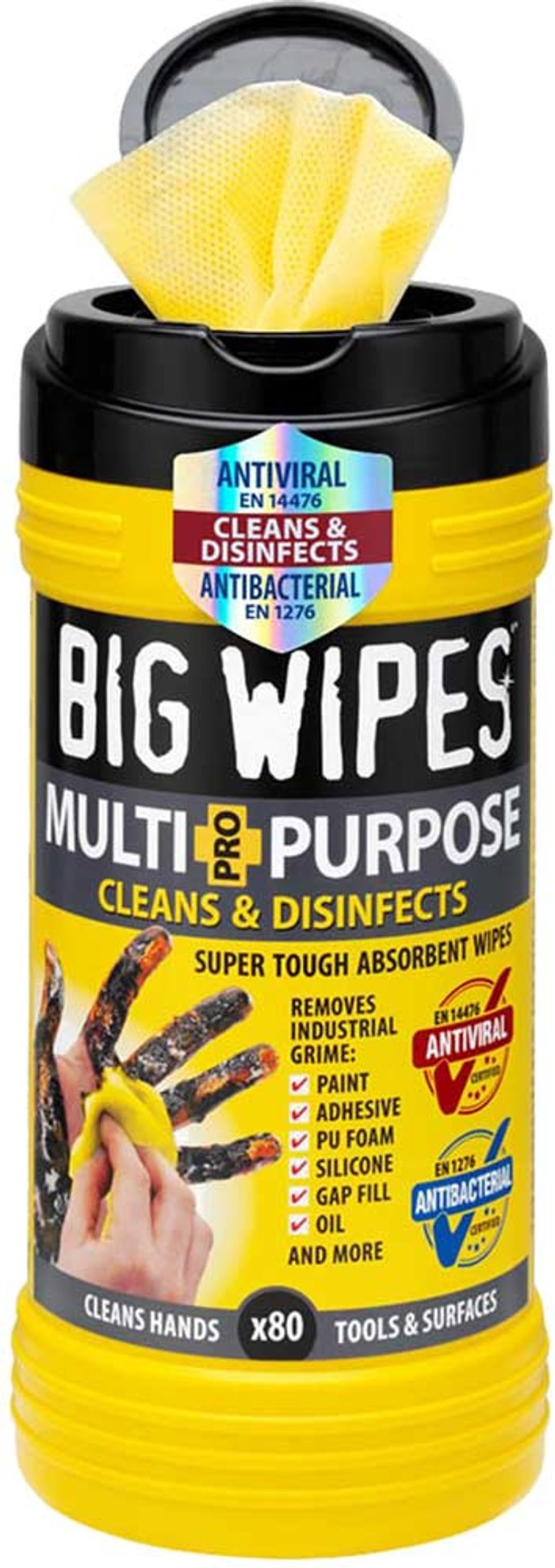 Tooled Up | Big Wipes Big Wipes Antiviral Multi-Purpose Pro+ 80 Wipes Big Wipes Big Wipes Antiviral Multi-Purpose Pro+ 80 Wipes