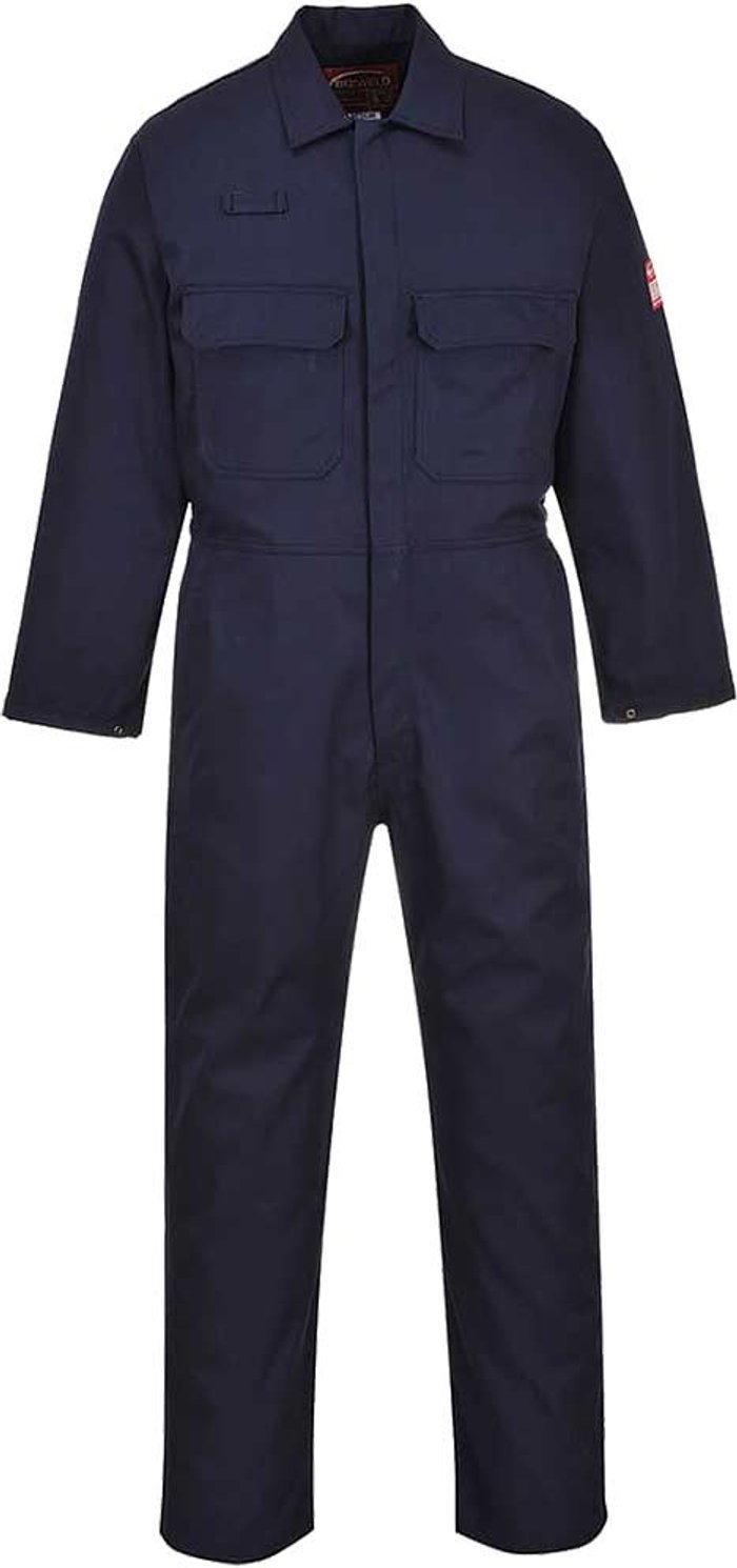 Tooled Up | Bizweld Biz Weld Mens Flame Resistant Overall Navy Blue 3XL 32 Bizweld Biz Weld Mens Flame Resistant Overall Navy Blue 3XL 32