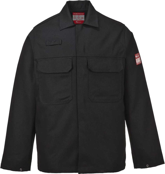 Tooled Up | Bizweld Biz Weld Mens Flame Resistant Jacket Black S Bizweld Biz Weld Mens Flame Resistant Jacket Black S