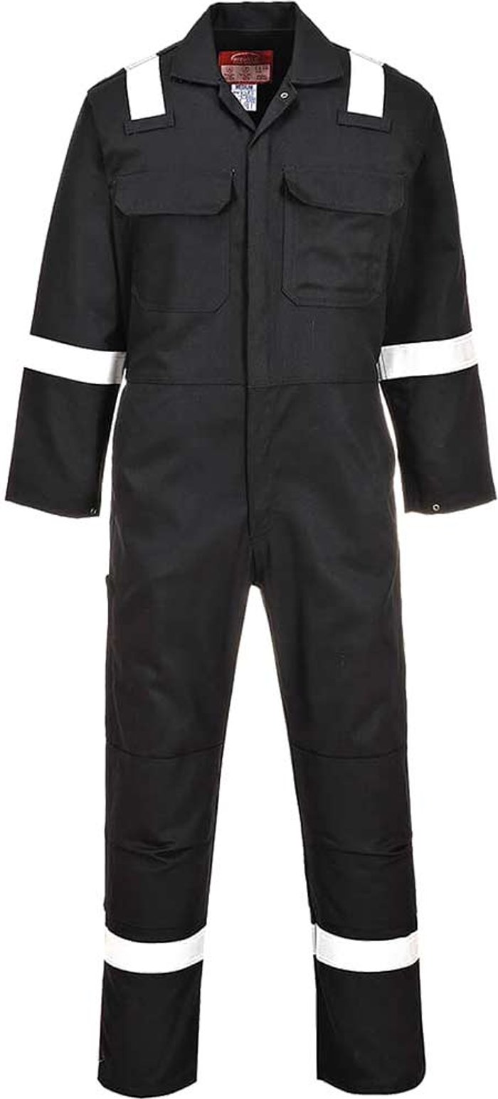 Tooled Up | Bizweld Biz Weld Mens Iona Flame Resistant Coverall Black S 32 Bizweld Biz Weld Mens Iona Flame Resistant Coverall Black S 32
