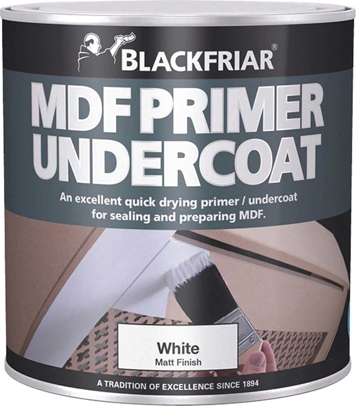 Tooled Up | Blackfriar Blackfriar Quick Drying MDF Primer Undercoat White 500ml Blackfriar Blackfriar Quick Drying MDF Primer Undercoat White 500ml