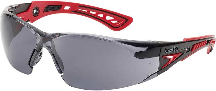 Tooled Up | Bolle Safety Bolle Safety Rush+ Platinum Safety Glasses - Smoke Bolle Safety Bolle Safety Rush+ Platinum Safety Glasses - Smoke