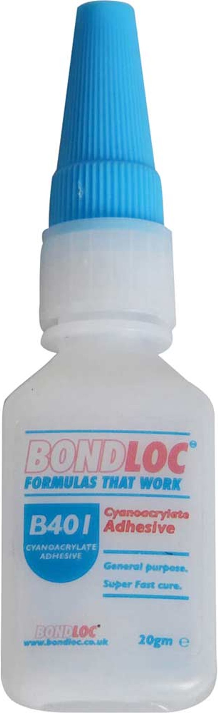Tooled Up | Bondloc Bondloc B401 Medium Viscosity Cyanoacrylate Adhesive 20g Bondloc Bondloc B401 Medium Viscosity Cyanoacrylate Adhesive 20g
