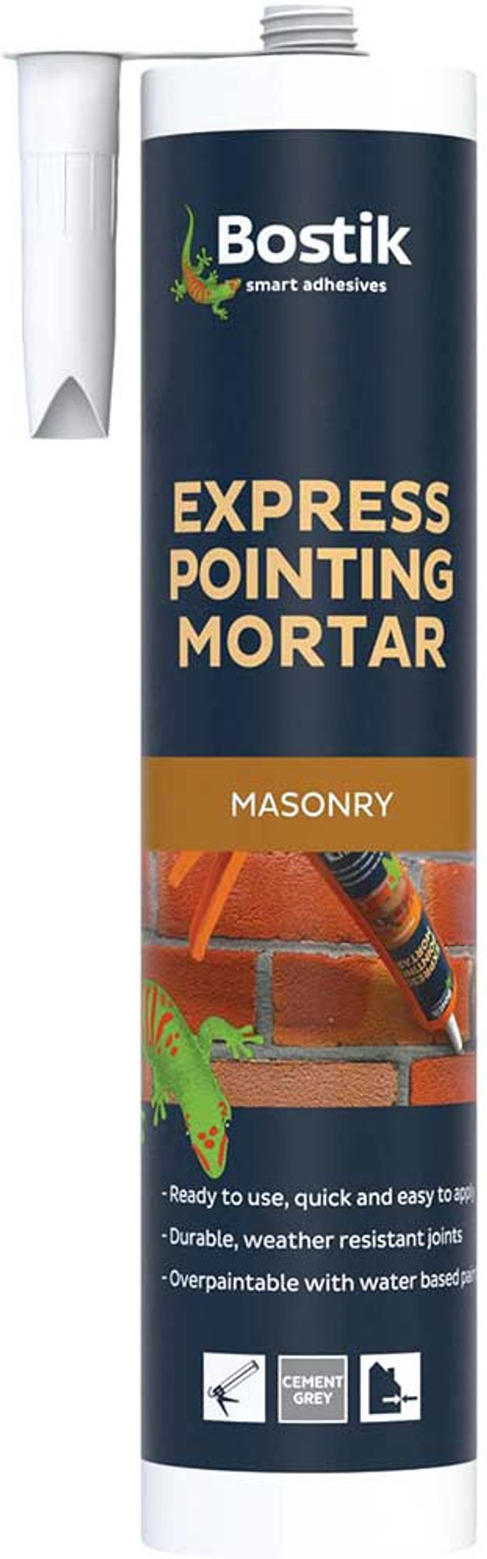 Tooled Up | Bostik Bostik Express Pointing Mortar Grey 310ml Bostik Bostik Express Pointing Mortar Grey 310ml