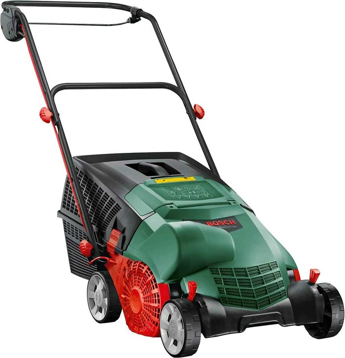 Tooled Up | Bosch BOSCH UniversalVerticut 1100 Corded Rotary Lawn Mower - Black & Green Bosch BOSCH UniversalVerticut 1100 Corded Rotary Lawn Mower - Black & Green