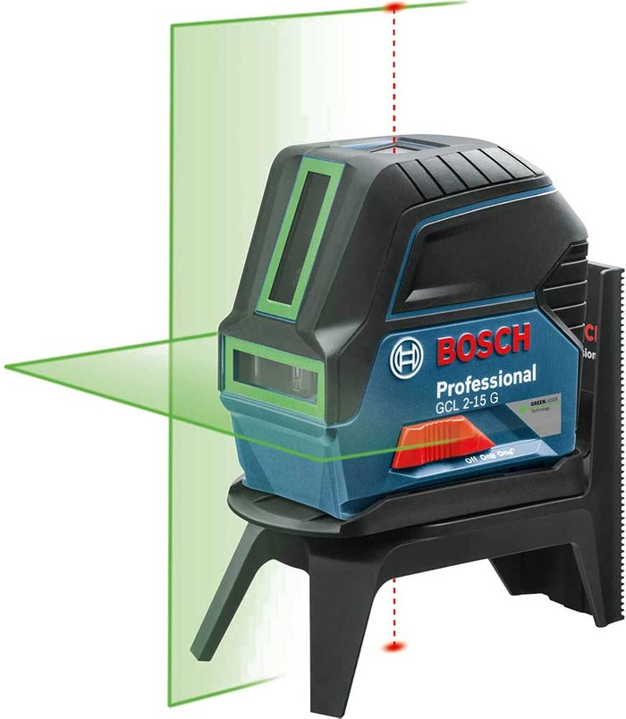 Tooled Up | Bosch Professional Bosch GCL 2-15 G Self Leveling Green Beam Laser Level Bosch Professional Bosch GCL 2-15 G Self Leveling Green Beam Laser Level