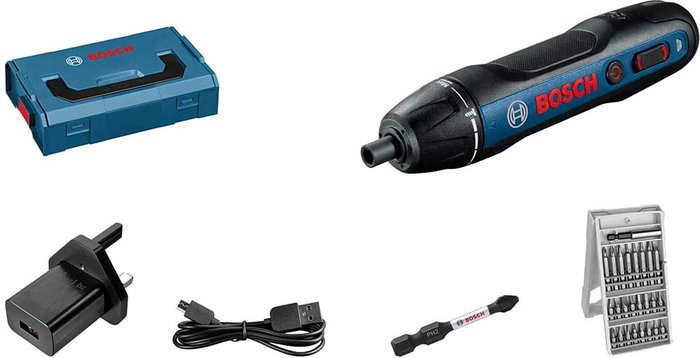 Tooled Up | Bosch Professional Bosch GO 3.6v Cordless Screwdriver 1 x 1.5ah Integrated Li-ion Charger Case Bosch Professional Bosch GO 3.6v Cordless Screwdriver 1 x 1.5ah Integrated Li-ion Charger Case