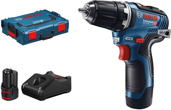 Tooled Up | Bosch Professional Bosch GSR 12V-35 12v Cordless Brushless Drill Driver 2 x 3ah Li-ion Charger Case Bosch Professional Bosch GSR 12V-35 12v Cordless Brushless Drill Driver 2 x 3ah Li-ion Charger Case