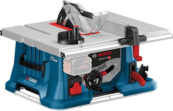 Tooled Up | Bosch Professional Bosch Professional Gts 18V-216 18V Bare Brushless Cordless Biturbo Table Saw, in Lightweight Bosch Professional Bosch Professional Gts 18V-216 18V Bare Brushless Cordless Biturbo Table Saw, in Lightweight
