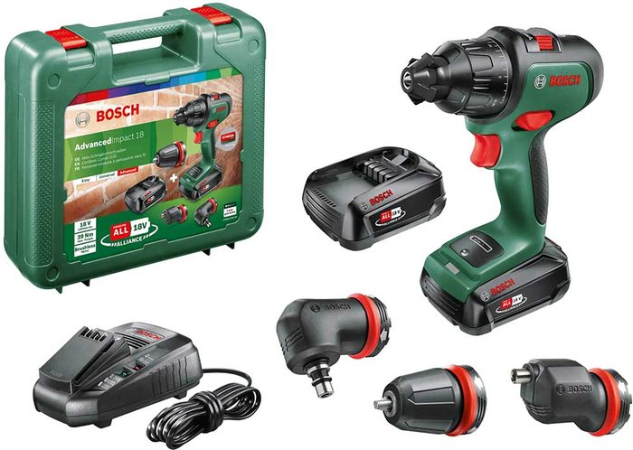 Tooled Up | Bosch BOSCH AdvancedImpact 18 Cordless Combi Drill with 2 Batteries Bosch BOSCH AdvancedImpact 18 Cordless Combi Drill with 2 Batteries