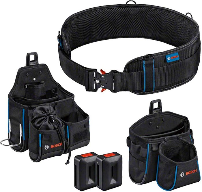 Tooled Up | Bosch Professional Bosch ProClick Tool Belt Kit Black L / XL Bosch Professional Bosch ProClick Tool Belt Kit Black L / XL