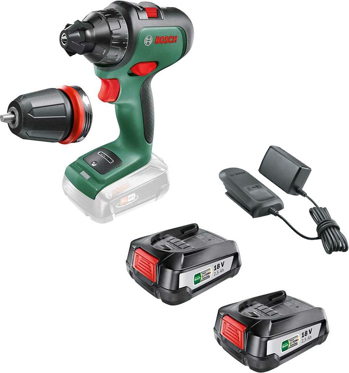 Tooled Up | Bosch Home and Garden Bosch ADVANCEDDRILL 18v Cordless Drill Driver 2 x 2.5ah Li-ion Charger No Case Bosch Home and Garden Bosch ADVANCEDDRILL 18v Cordless Drill Driver 2 x 2.5ah Li-ion Charger No Case