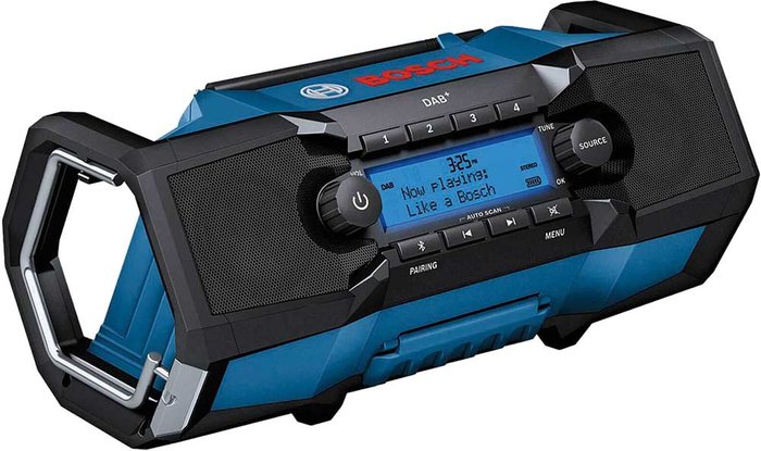 Tooled Up | Bosch 18v GBP 18 V-2 C Bluetooth Radio Professional Jobsite Radio FM MP3 Bare - Bosch Bosch 18v GBP 18 V-2 C Bluetooth Radio Professional Jobsite Radio FM MP3 Bare - Bosch