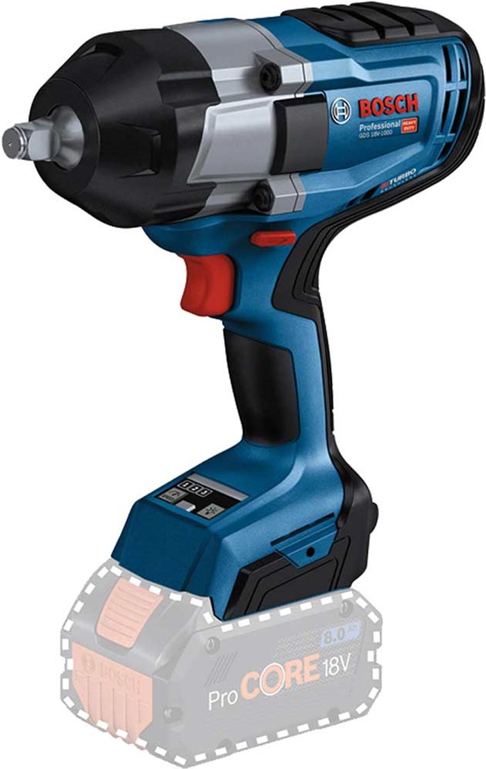 Tooled Up | Bosch Bosch - GDS 18V-1000 18v Impact wrench 1/2' square drive Bosch Bosch - GDS 18V-1000 18v Impact wrench 1/2' square drive