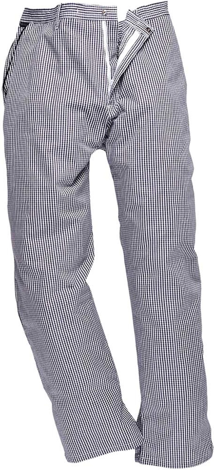 Tooled Up | Portwest Portwest C075 Barnet Chefs Trousers Check Blue / White M 31 Portwest Portwest C075 Barnet Chefs Trousers Check Blue / White M 31