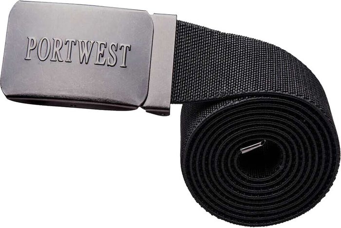 Tooled Up | Portwest Portwest Elasticated Work Belt Black One Size Portwest Portwest Elasticated Work Belt Black One Size