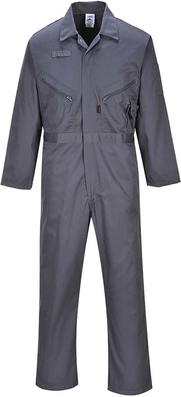 Tooled Up | Portwest Portwest Liverpool Zip Coverall Graphite S 31 Portwest Portwest Liverpool Zip Coverall Graphite S 31