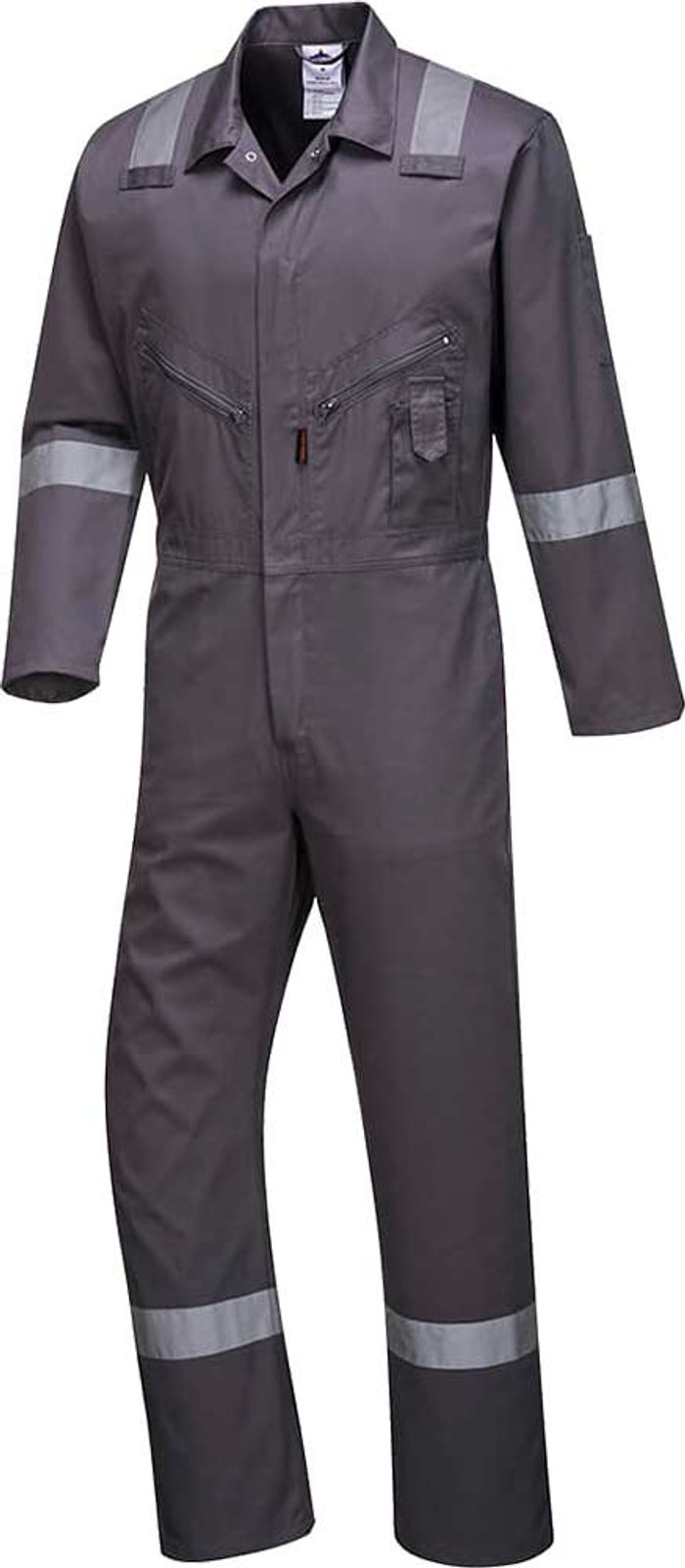 Tooled Up | Portwest Portwest C814 Iona Cotton Coverall Grey M Portwest Portwest C814 Iona Cotton Coverall Grey M