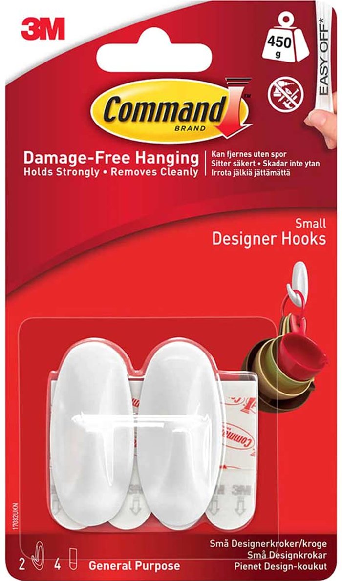 Tooled Up | COMMANDâ„¢ Command Small Hooks - White COMMANDâ„¢ Command Small Hooks - White