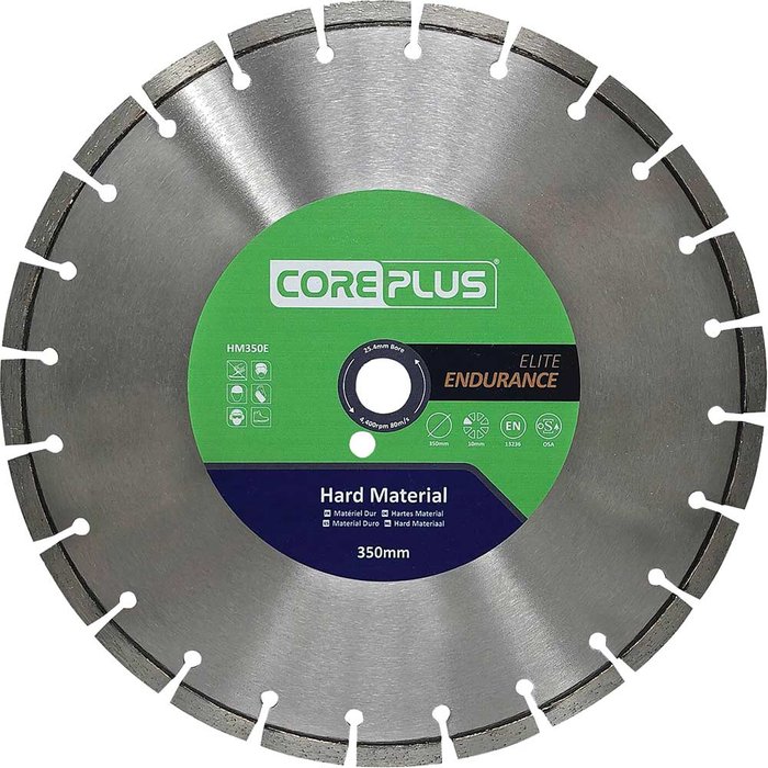 Tooled Up | Coreplus Coreplus Elite Hard Material Turbo Diamond Blade 350mm 3mm 25.4mm Coreplus Coreplus Elite Hard Material Turbo Diamond Blade 350mm 3mm 25.4mm