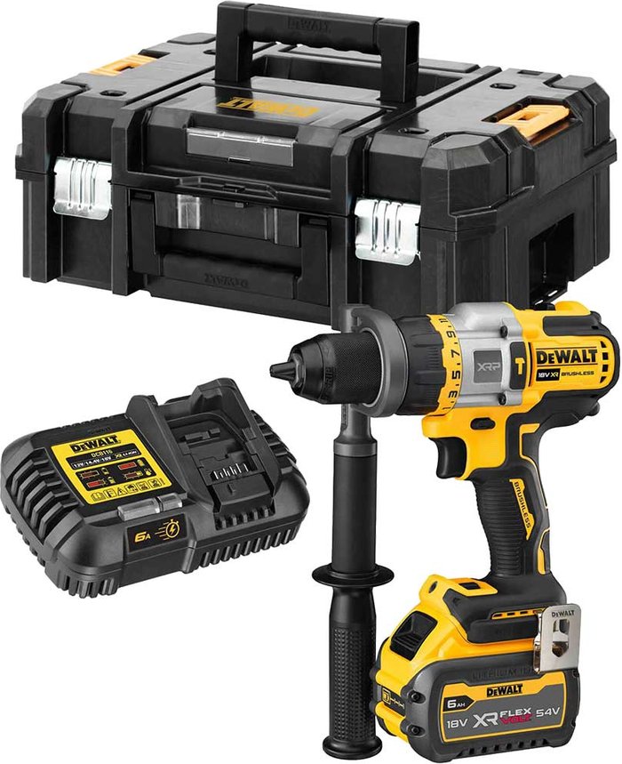 Tooled Up | Dewalt DeWalt DCD999 18v XR Cordless High Power Combi Hammer Drill 1 x 6ah Li-ion Charger Case Dewalt DeWalt DCD999 18v XR Cordless High Power Combi Hammer Drill 1 x 6ah Li-ion Charger Case