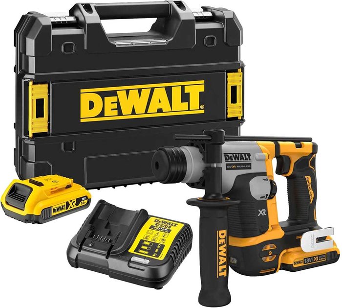 Tooled Up | Dewalt DeWalt DCH172 18v XR Cordless Brushless Compact SDS Plus Hammer Drill 2 x 2ah Li-ion Charger Case Dewalt DeWalt DCH172 18v XR Cordless Brushless Compact SDS Plus Hammer Drill 2 x 2ah Li-ion Charger Case