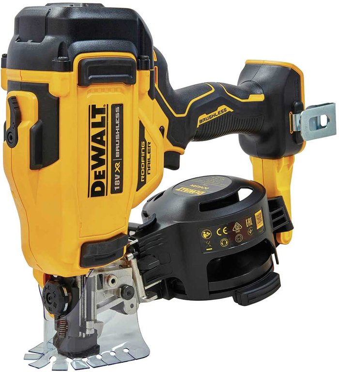 Tooled Up | Dewalt DeWalt DCN45RN 18v XR Cordless Brushless Roofing Coil Nail Gun No Batteries No Charger No Case Dewalt DeWalt DCN45RN 18v XR Cordless Brushless Roofing Coil Nail Gun No Batteries No Charger No Case