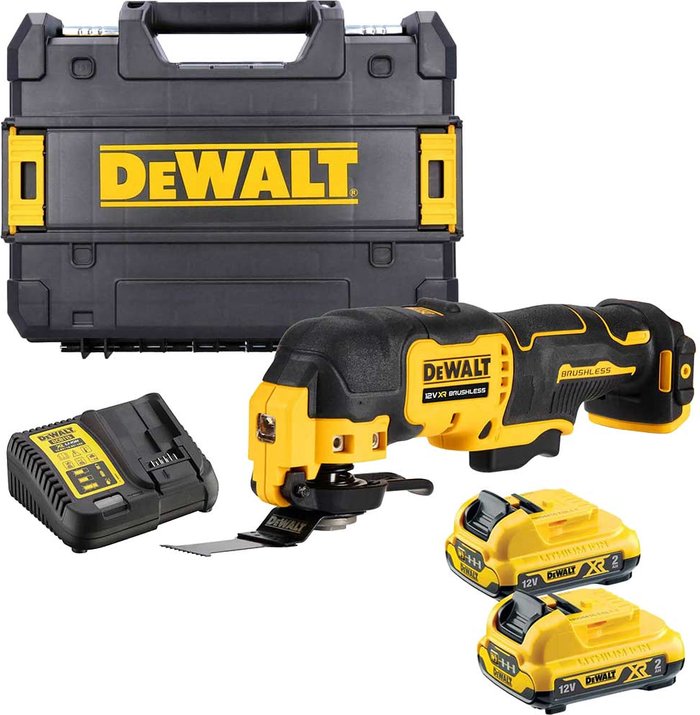 Tooled Up | Dewalt DeWalt DCS353 12v XR Cordless Brushless Oscillating Multitool 2 x 2ah Li-ion Charger Case Dewalt DeWalt DCS353 12v XR Cordless Brushless Oscillating Multitool 2 x 2ah Li-ion Charger Case