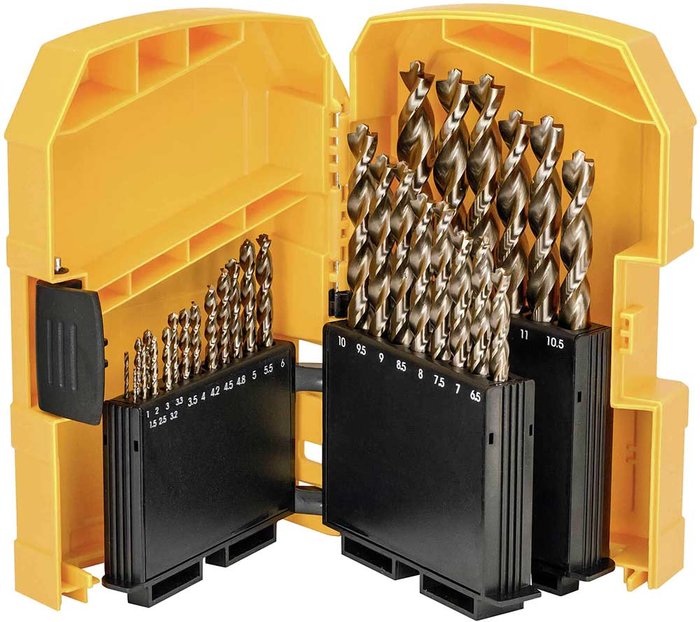 Tooled Up | Dewalt DeWalt 29 Piece HSS E Cobalt Drill Bit Set Dewalt DeWalt 29 Piece HSS E Cobalt Drill Bit Set