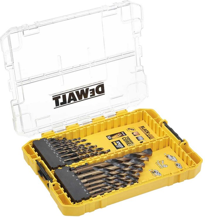 Tooled Up | Dewalt DeWalt 21 Piece Black and Gold Drill Bit Set Dewalt DeWalt 21 Piece Black and Gold Drill Bit Set
