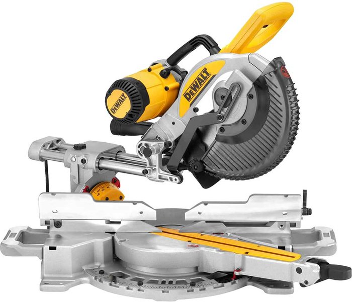Tooled Up | Dewalt DeWalt DWS727 Double Bevel Sliding Mitre Saw 250mm 110v Dewalt DeWalt DWS727 Double Bevel Sliding Mitre Saw 250mm 110v