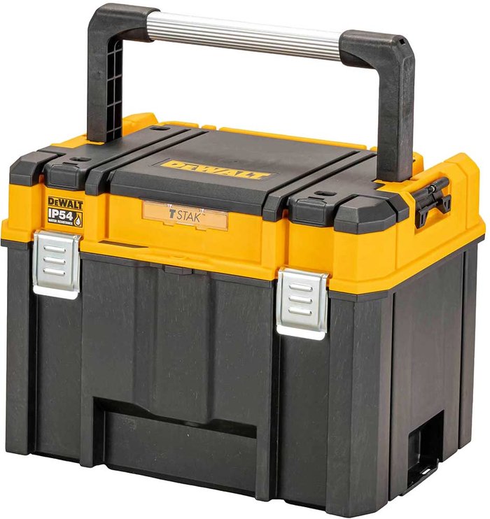 Tooled Up | Dewalt DeWalt TSTAK V2 Stackable Deep Tool Box Long Handle Dewalt DeWalt TSTAK V2 Stackable Deep Tool Box Long Handle