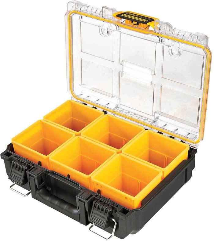Tooled Up | Dewalt DeWalt Toughsystem V2 Half Width Deep Organiser Dewalt DeWalt Toughsystem V2 Half Width Deep Organiser