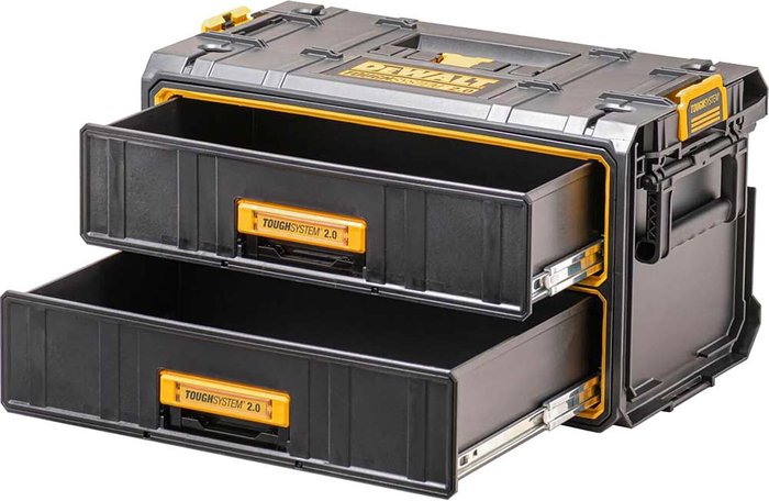 Tooled Up | Dewalt DeWalt Tough System V2 2 Drawer Tool Case Dewalt DeWalt Tough System V2 2 Drawer Tool Case