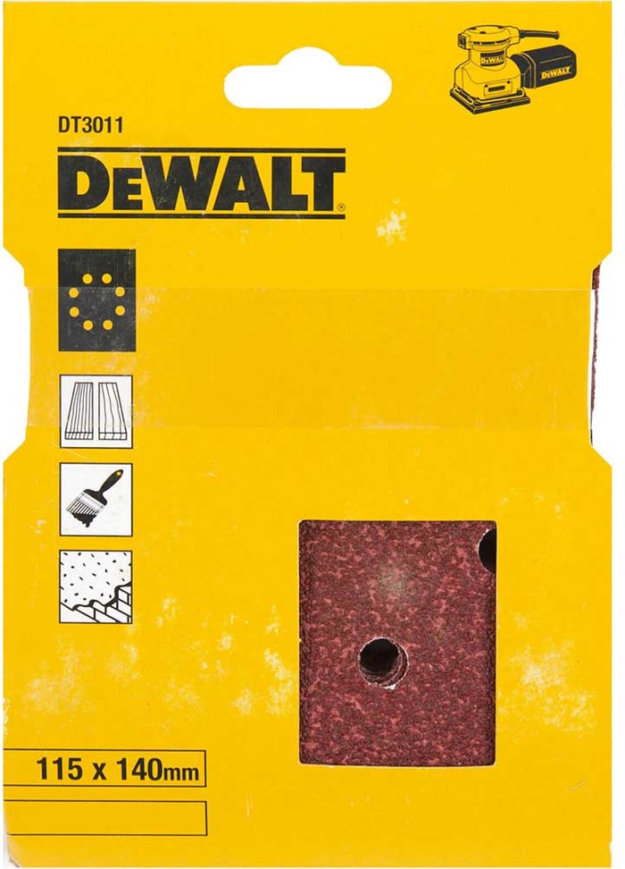 Tooled Up | Dewalt DeWalt Punched Clip On 1/4 Sanding Sheets 115mm X 140mm 100g Pack of 25 Dewalt DeWalt Punched Clip On 1/4 Sanding Sheets 115mm X 140mm 100g Pack of 25