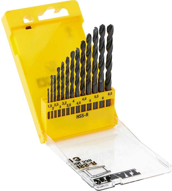 Tooled Up | Dewalt DeWalt 13 Piece HSS-R Drill Bit Set Dewalt DeWalt 13 Piece HSS-R Drill Bit Set
