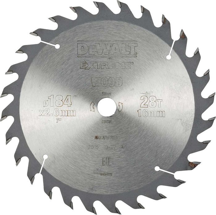 Tooled Up | Dewalt DeWalt Extreme General Purpose Saw Blades 250mm 40T 30mm Dewalt DeWalt Extreme General Purpose Saw Blades 250mm 40T 30mm