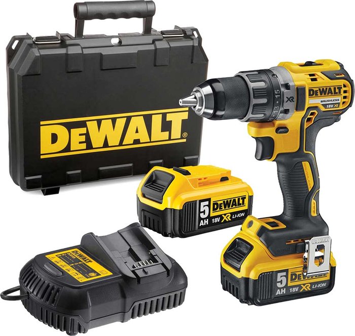 Tooled Up | Dewalt DeWalt DCD791 18v XR Cordless Brushless Drill Driver 2 x 5ah Li-ion Charger Case Dewalt DeWalt DCD791 18v XR Cordless Brushless Drill Driver 2 x 5ah Li-ion Charger Case