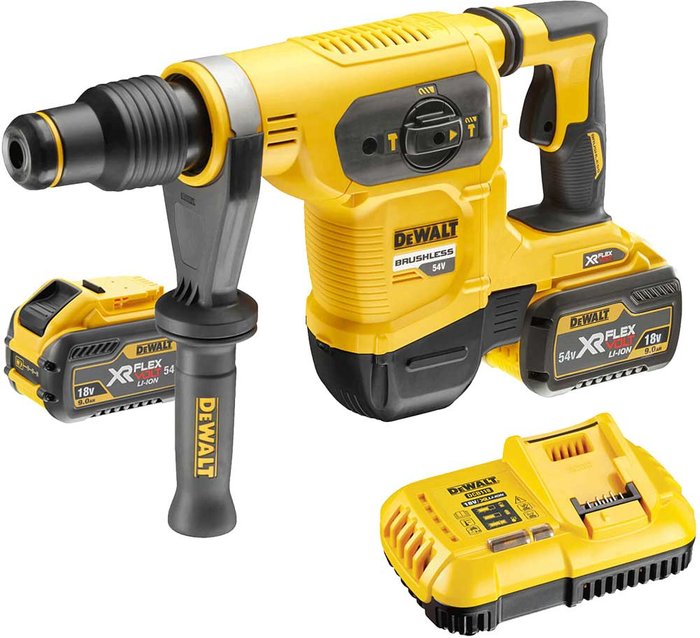 Tooled Up | Dewalt DeWalt 54V Xr Flexvolt Brushless SDS Max Hammer Drill with 2 x 9AH Batteries DCH481X2-GB Dewalt DeWalt 54V Xr Flexvolt Brushless SDS Max Hammer Drill with 2 x 9AH Batteries DCH481X2-GB