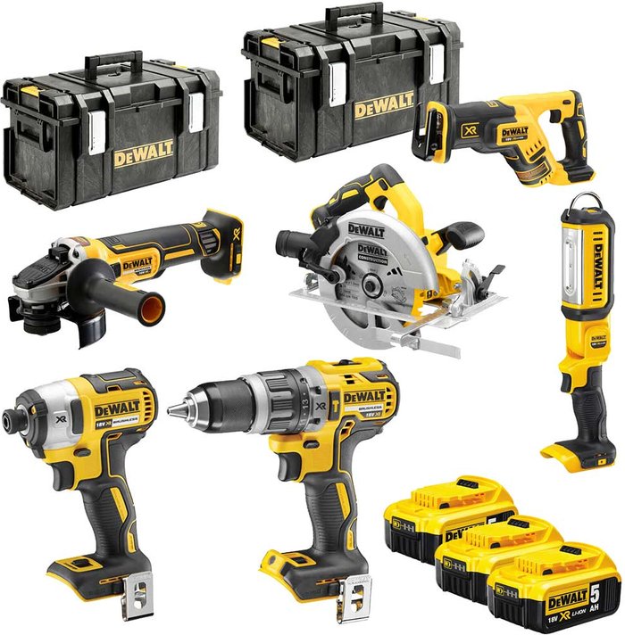 Tooled Up | Dewalt DeWalt 18V Xr Brushless Compact 6 Piece Kit DCK623P3-GB Dewalt DeWalt 18V Xr Brushless Compact 6 Piece Kit DCK623P3-GB