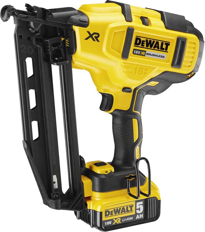 Tooled Up | Dewalt DeWalt DCN660 18v XR Cordless Brushless 2nd Fix Finish Nail Gun 2 x 5ah Li-ion Charger Case Dewalt DeWalt DCN660 18v XR Cordless Brushless 2nd Fix Finish Nail Gun 2 x 5ah Li-ion Charger Case