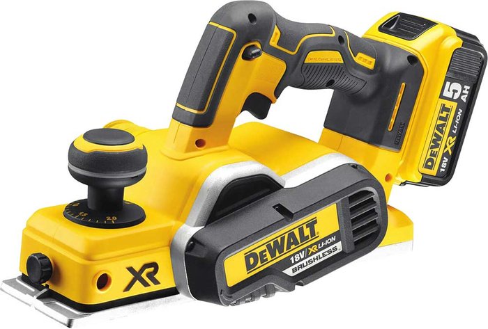 Tooled Up | Dewalt DeWalt DCP580P2 Planer Cordless Brushless 18V LI-ION 82mm with 2 x 5.0AH Batteries and Carry Case Dewalt DeWalt DCP580P2 Planer Cordless Brushless 18V LI-ION 82mm with 2 x 5.0AH Batteries and Carry Case