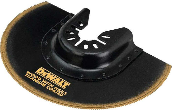 Tooled Up | Dewalt DeWalt DT20711 Titanium Flush Cut Plasterboard and Wood Oscillating Multi Tool Segment Saw Blade 100mm Pack of 1 Dewalt DeWalt DT20711 Titanium Flush Cut Plasterboard and Wood Oscillating Multi Tool Segment Saw Blade 100mm Pack of 1