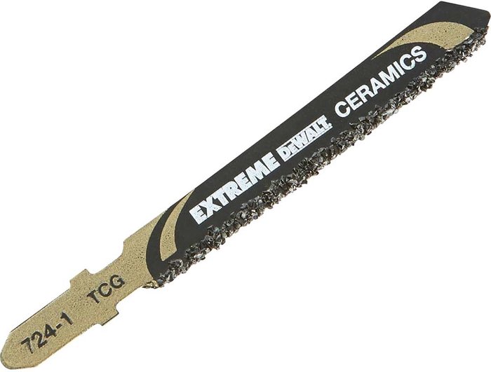 Tooled Up | Dewalt DeWalt T130RIFF Ceramic Cutting Jigsaw Blade Pack of 1 Dewalt DeWalt T130RIFF Ceramic Cutting Jigsaw Blade Pack of 1